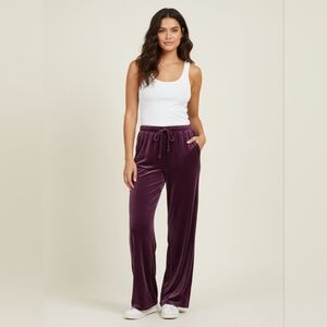 Chaser "Cozy Velvet Wide Leg Pant Size Small
